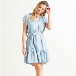 Cloth & Stone Tie Waist Mini Dress for Anthropologie